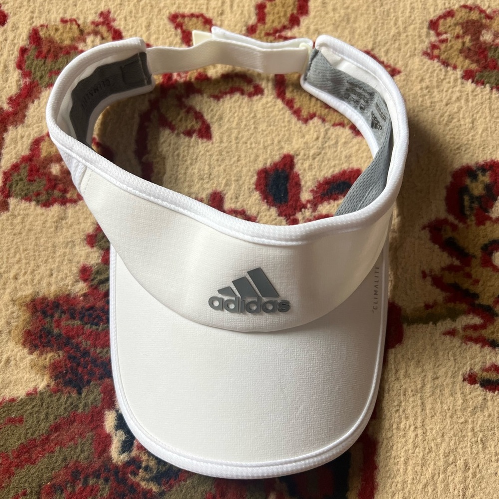 Adidas White Athletic Visor